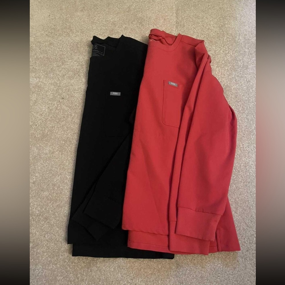 Figs Svay Longsleeve Crewneck Scrub Tops